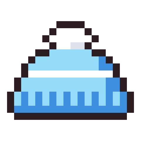 Beanie pixel art icon