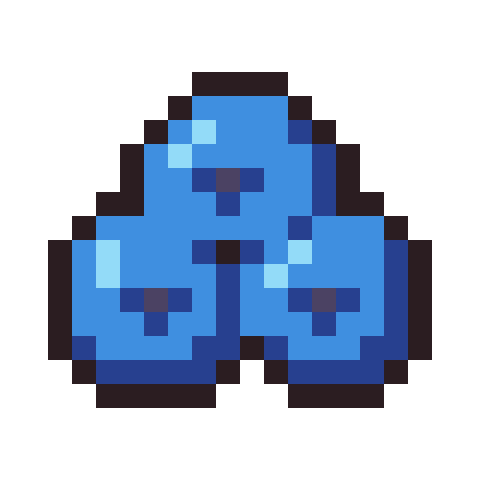 Blueberries pixel art icon