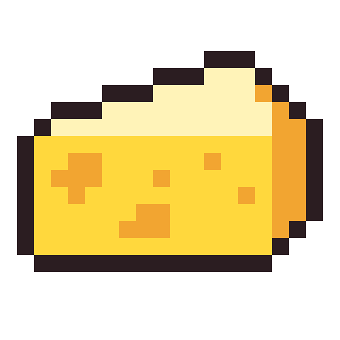 Cheese pixel art icon