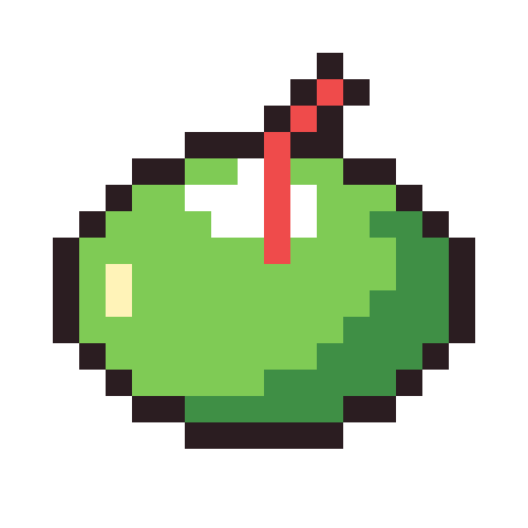 Coconut drink pixel art icon