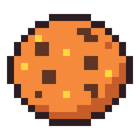 Cookie pixel art icon