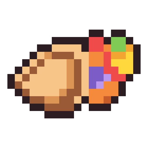 Cornucopia pixel art icon