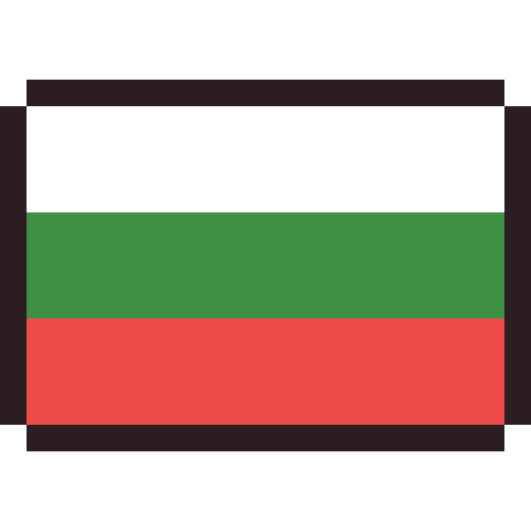 Bulgaria flag pixel art icon
