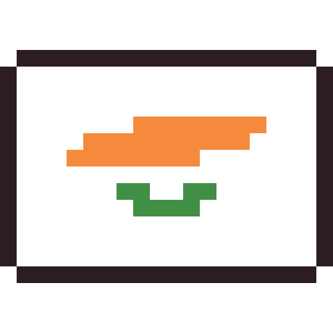 Cyprus flag pixel art icon