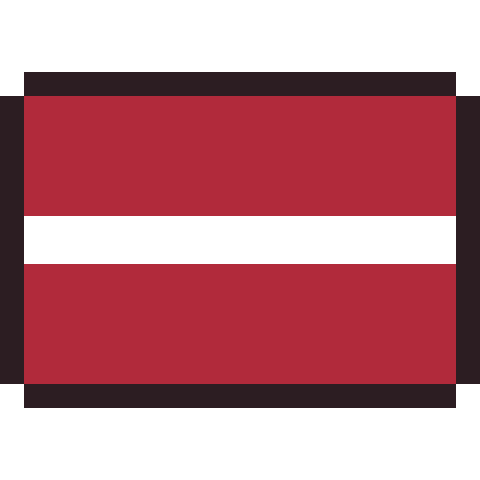 Latvia flag pixel art icon