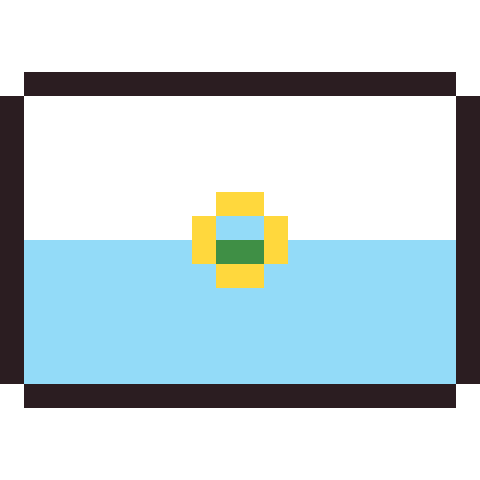 San Marino flag pixel art icon
