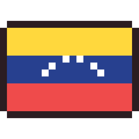 Venezuela flag pixel art icon