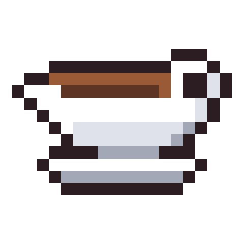 Gravy boat pixel art icon