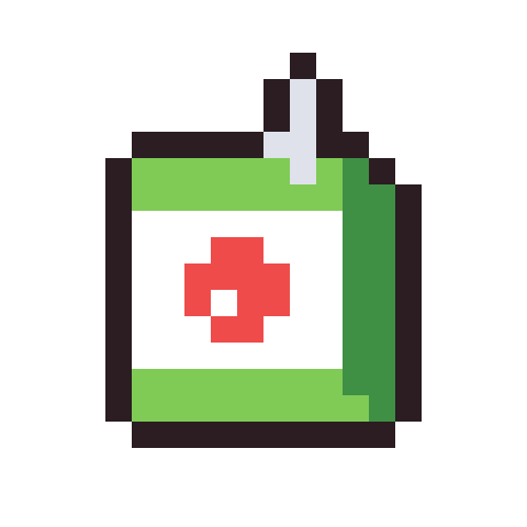 Juice box pixel art icon