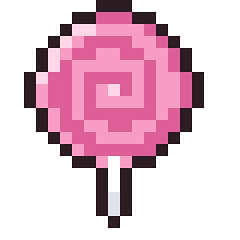 Lollipop pixel art icon
