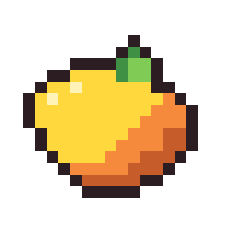 Mango pixel art icon