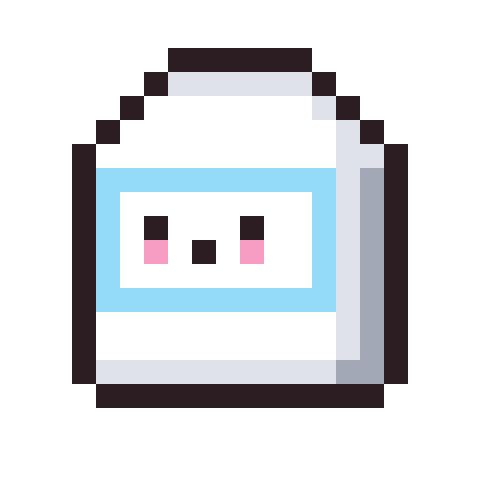 Milk pixel art icon