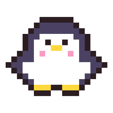 Penguin pixel art icon