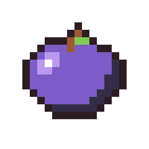 Plum pixel art icon