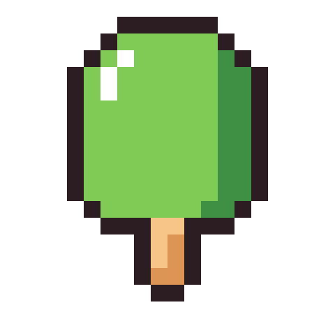 Ice pop pixel art icon