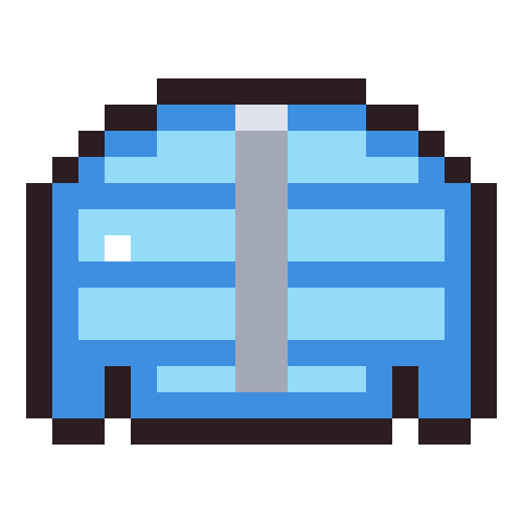 Puffer jacket pixel art icon