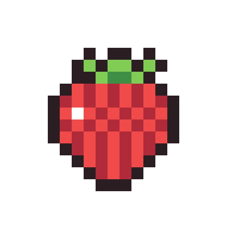 Raspberry pixel art icon