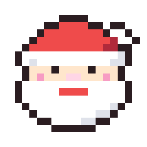 Santa Claus pixel art icon