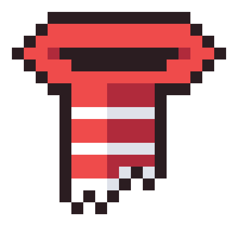 Scarf pixel art icon