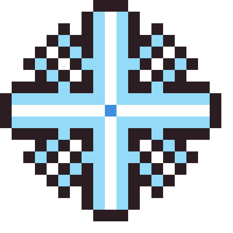 Snowflake pixel art icon