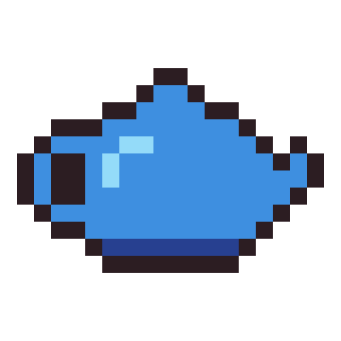 Teapot pixel art icon