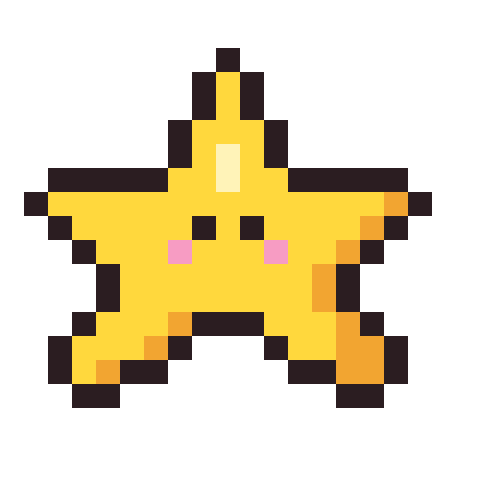 Christmas star pixel art icon