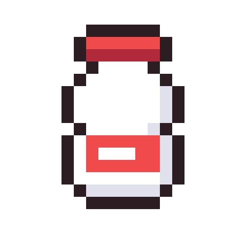 Yogurt drink pixel art icon